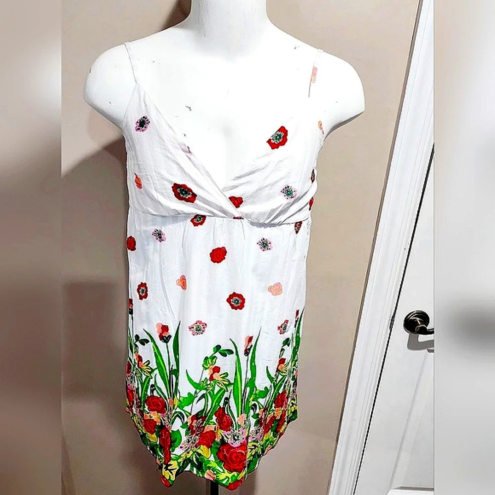 NWT Jasmine London Floral Print Sundress Size Large - Picture 3 of 12